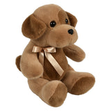 Plush Sitting Mink Dog 12"