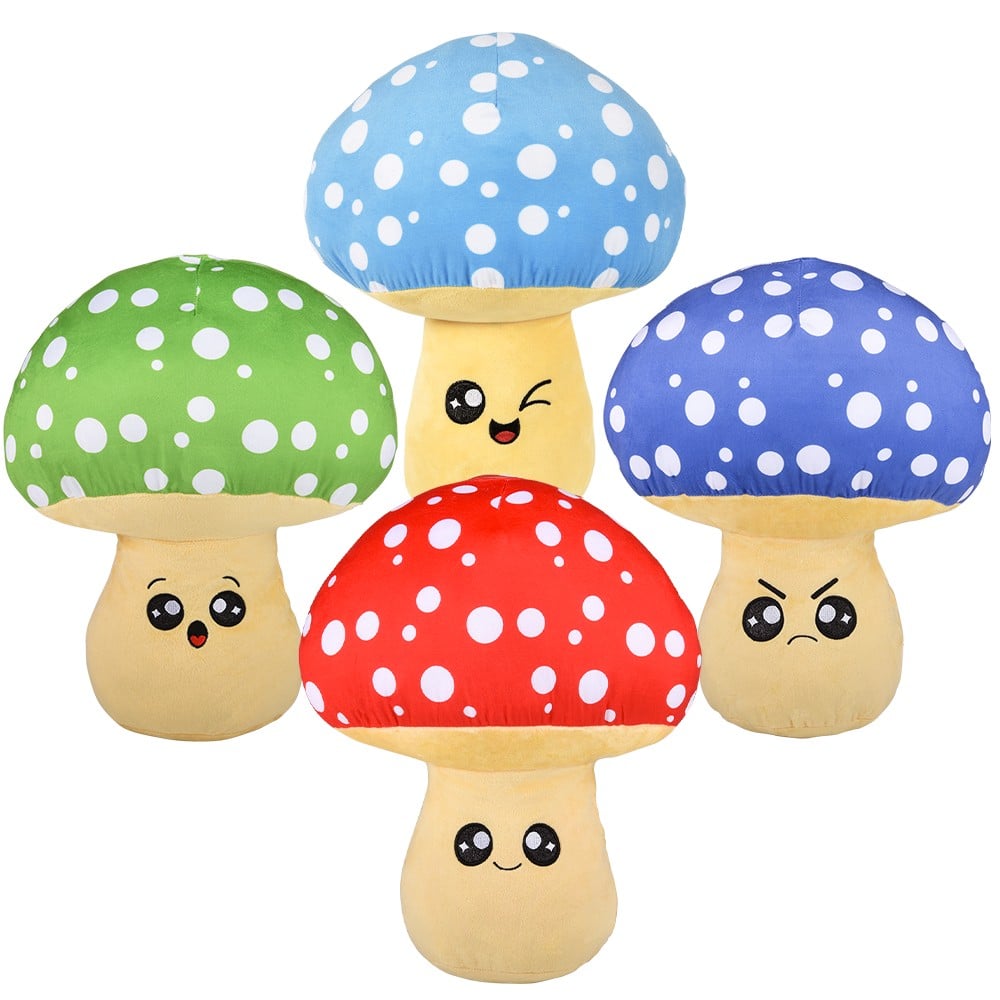 Plush Mushroom Stuffed Toy 15"