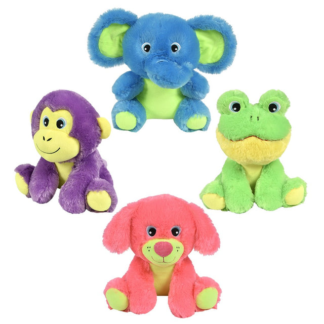 Neon Animal Plush Assortment (11 in)