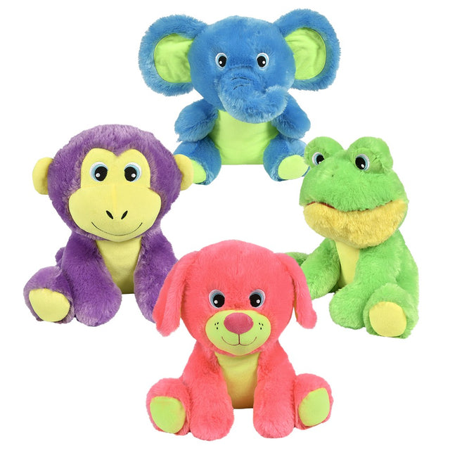 Neon Animal Plush Assortment 13"