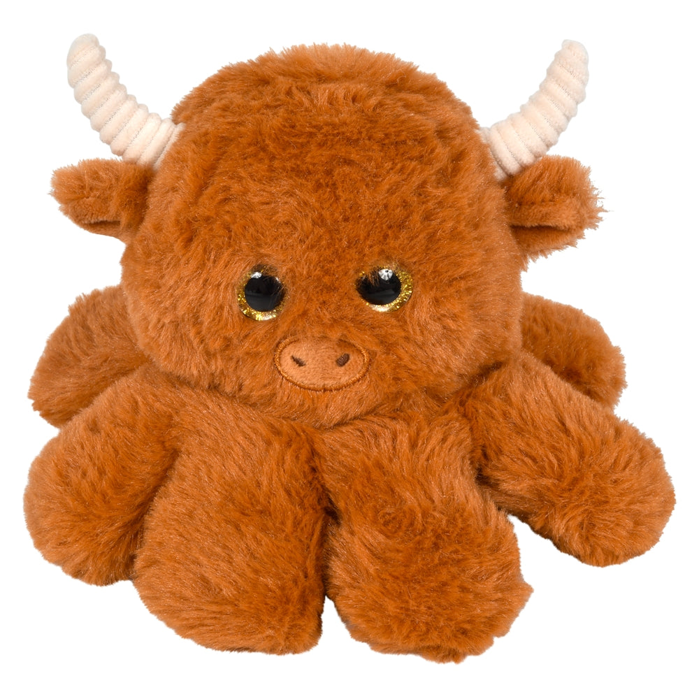 Plush Octo-Highland Cow 6.5"