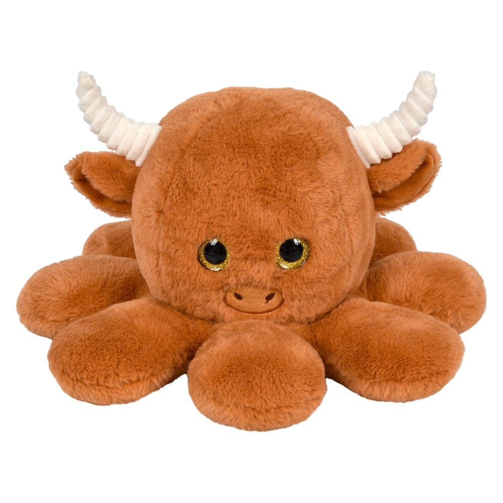Plush Octo-Highland Cow 12"