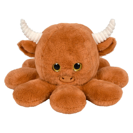 Plush Octo-Highland Cow 12"