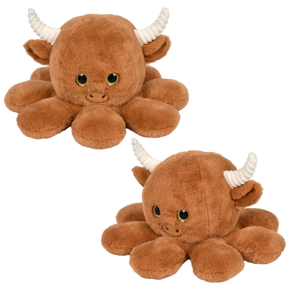 Plush Octo-Highland Cow 12"