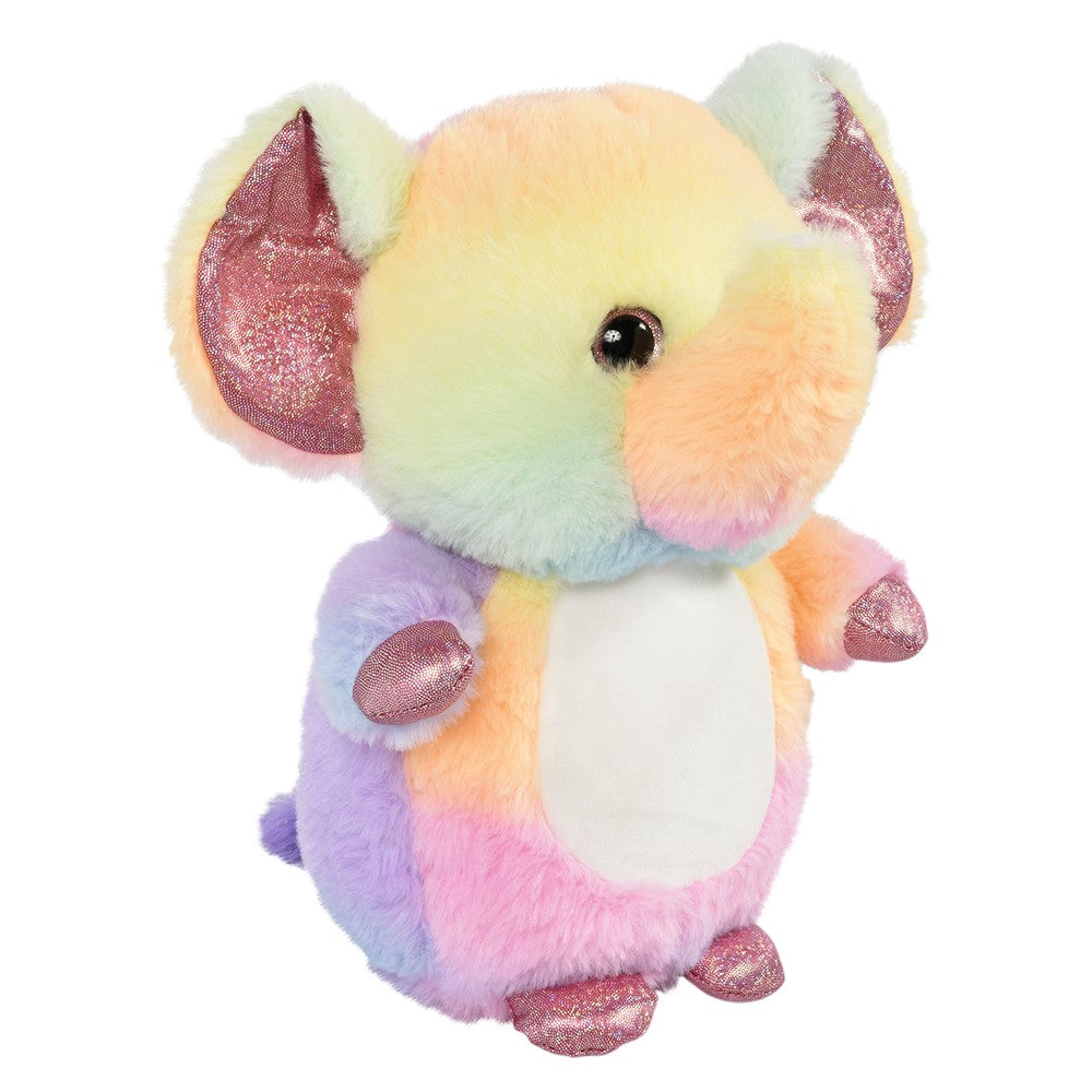 Plush Elephant 10" Plump Pal Rainbow Elephant