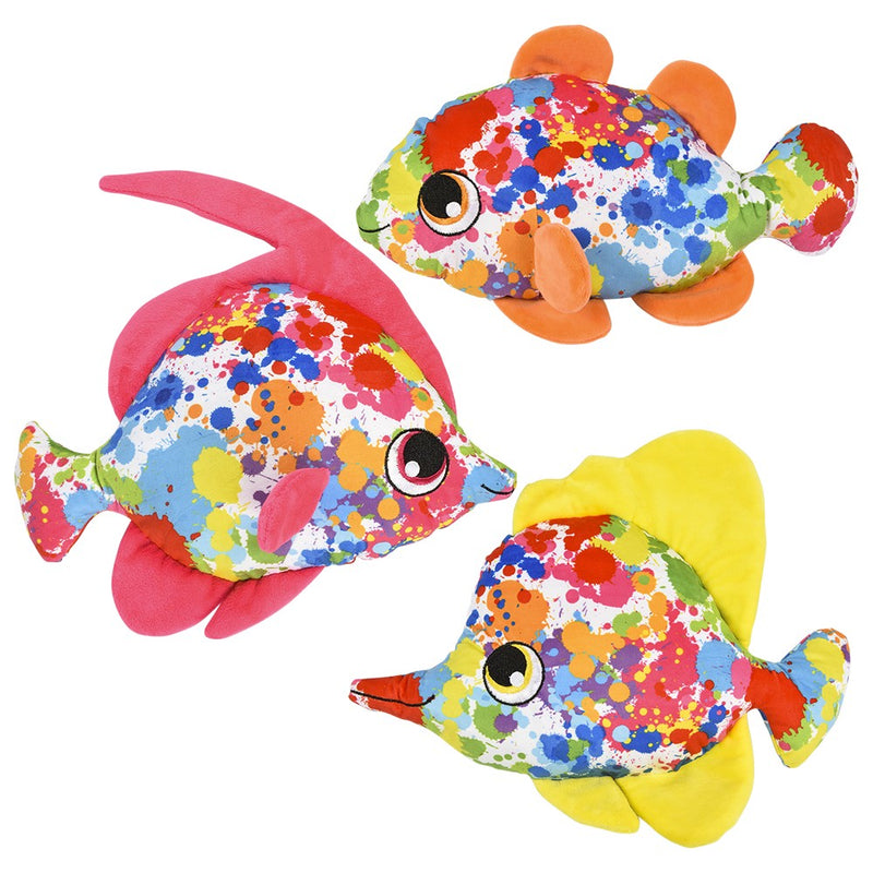 Plush Fish Paint Splash Fish 14"