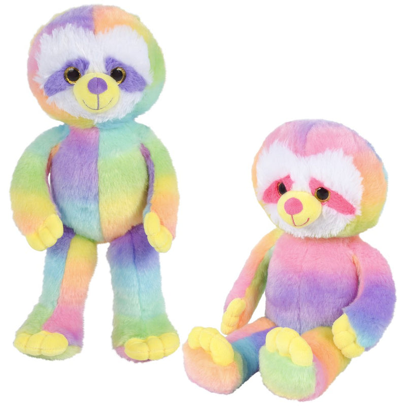 Tie Dye Sloth Plush 16"