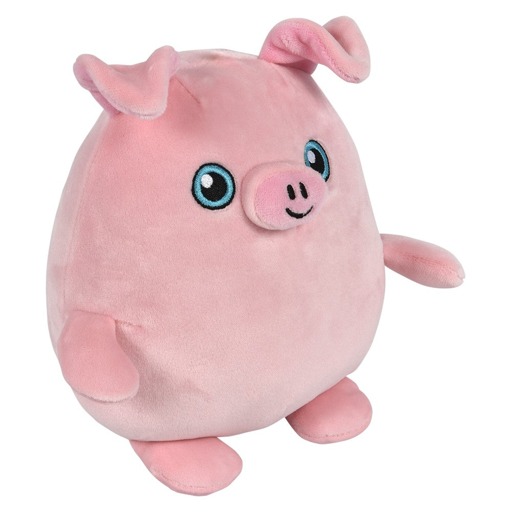 Squishy-Ishy Pig and Cow Plush (6 in)