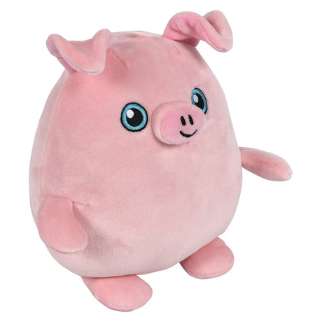 Squishy-Ishy Pig and Cow Plush (6 in)