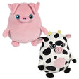 Squishy-Ishy Pig And Cow Plush (8 in.)