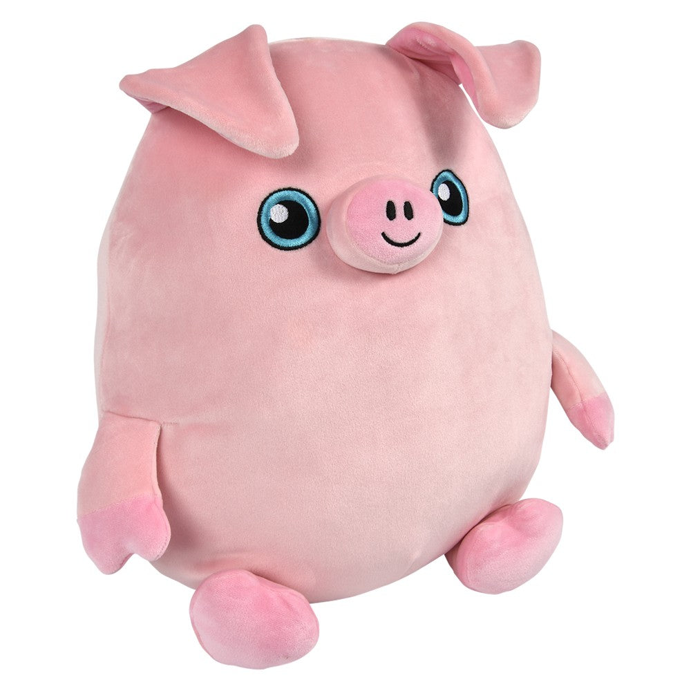 Squishy-Ishy Pig And Cow Plush (12")