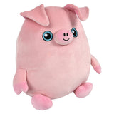 Squishy-Ishy Pig And Cow Plush (12")