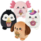 Squishy Foodie Animal Backpack Clip (3.5" Plush)