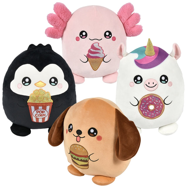 Squishy Foodie Animal Backpack Clip (3.5" Plush)