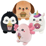 Squishy Plush Foodie Animals 15"