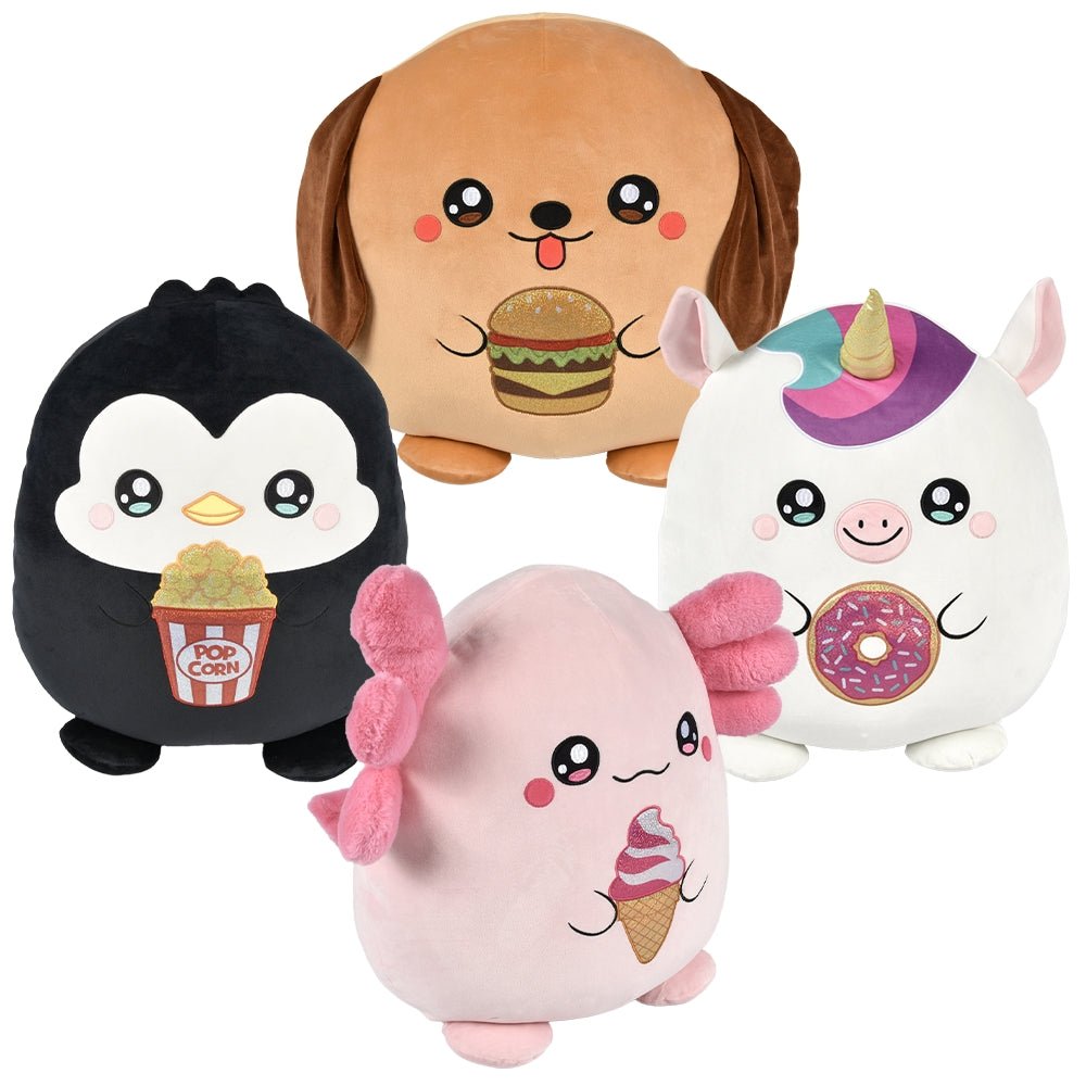 Squishy Plush Foodie Animals (20" )