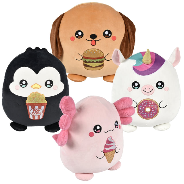 Squishy Plush Foodie Animals (20" )