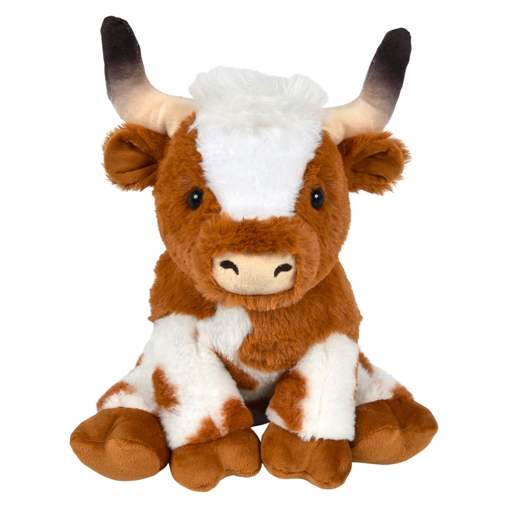 Plush Longhorn Cow 9"