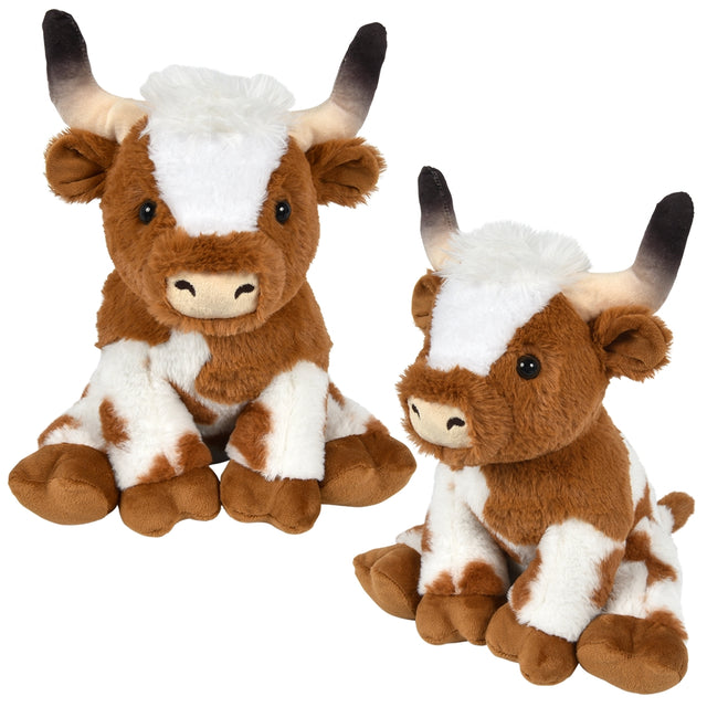 Plush Longhorn Cow 9"
