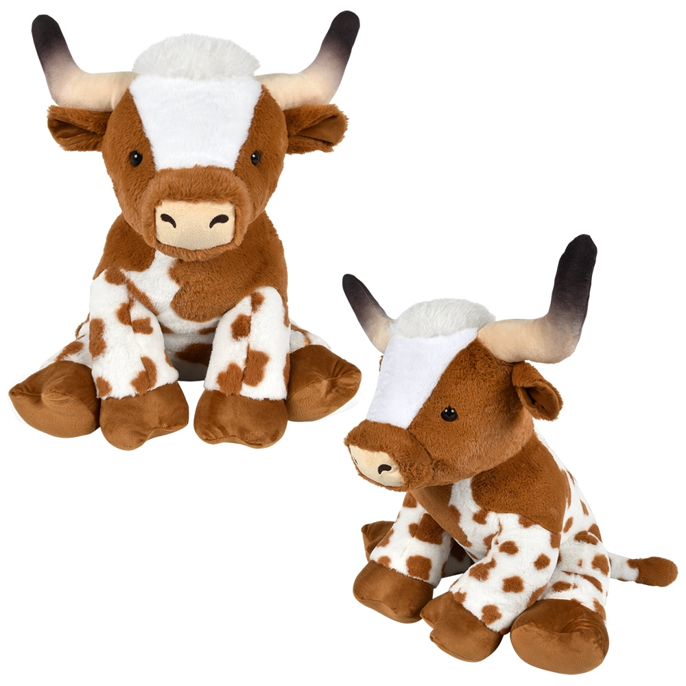 Plush Longhorn Cow 16"