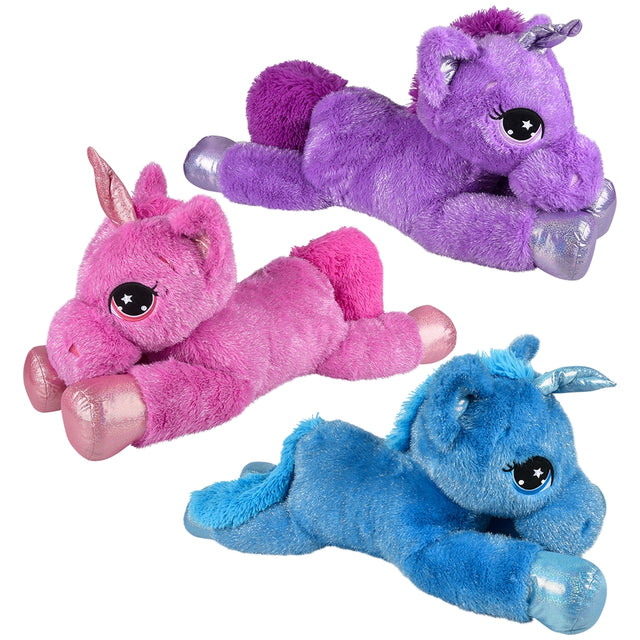 Unicorn Plush 36" Mink Highlight Laying