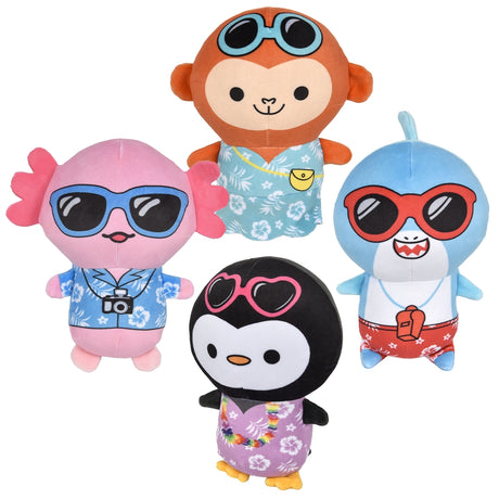 Plush Vacation Animals 8"