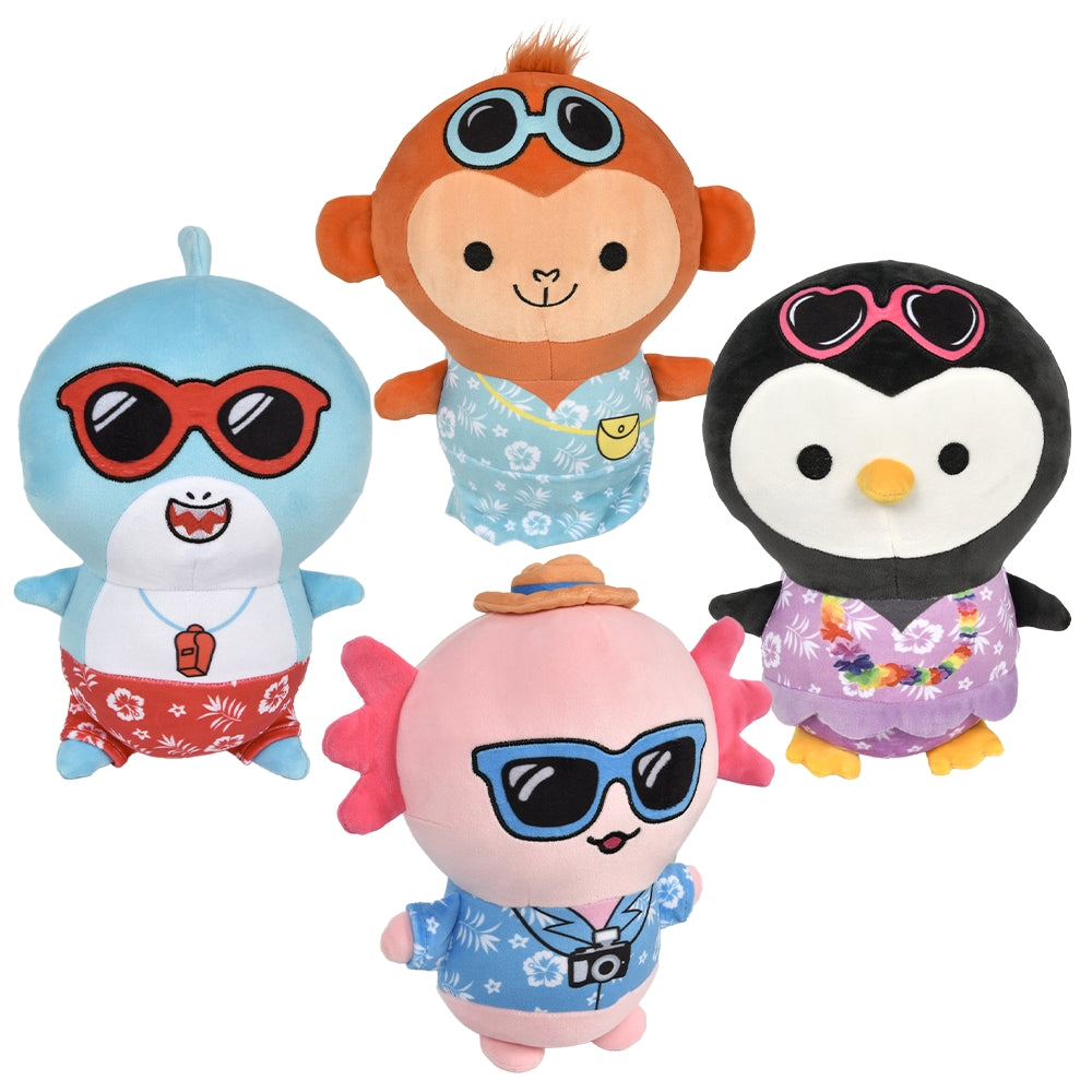 Plush Vacation Animals 10"