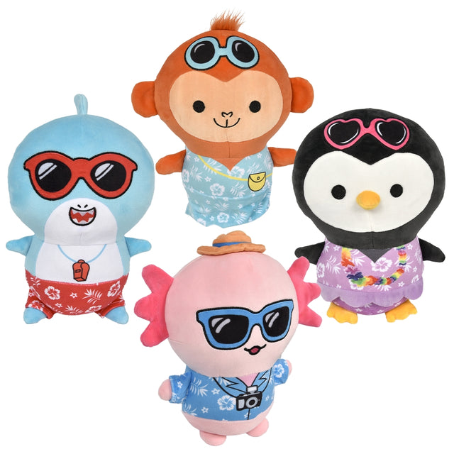 Plush Vacation Animals 10"