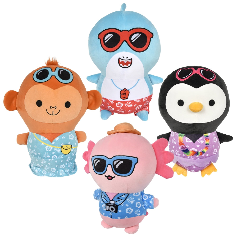 Vacation Animals Plush 14"