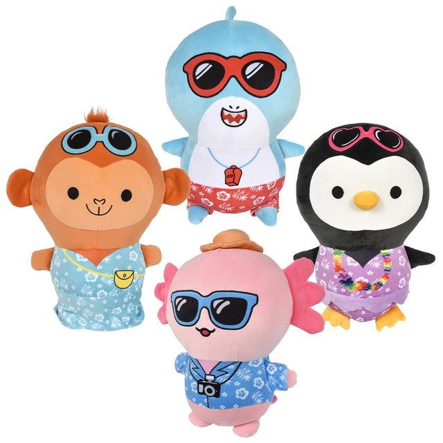 Vacation Animals Plush 14"