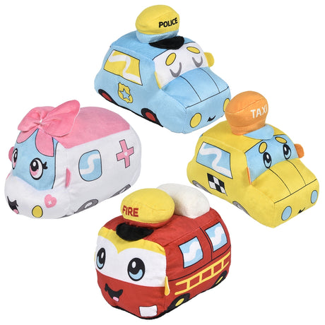 Plush Vehicles 7" Assorted (1 PC)