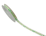 3/8"x 25 yards Mint It's a Girl Baby Shower Printed Grosgrain Gift Ribbon
