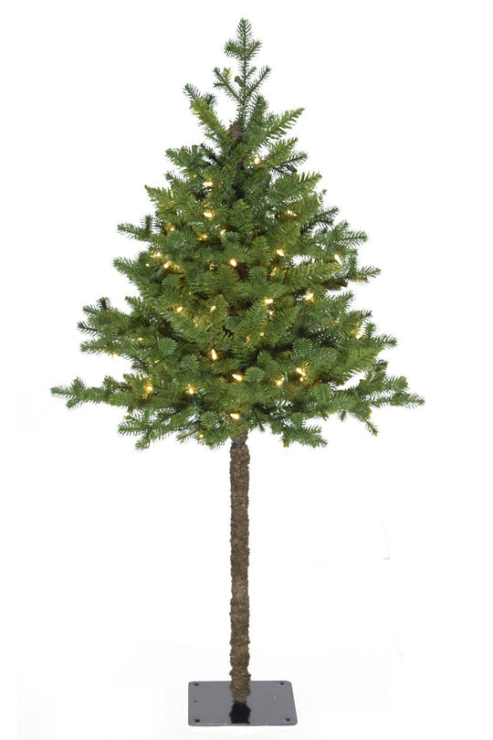 4' Prelit Balsam Fir Half Tree