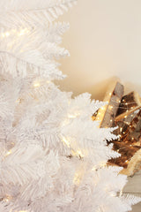 Prelit White Spruce Tree