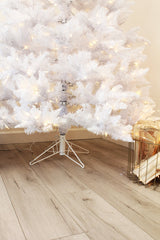 Prelit White Spruce Tree