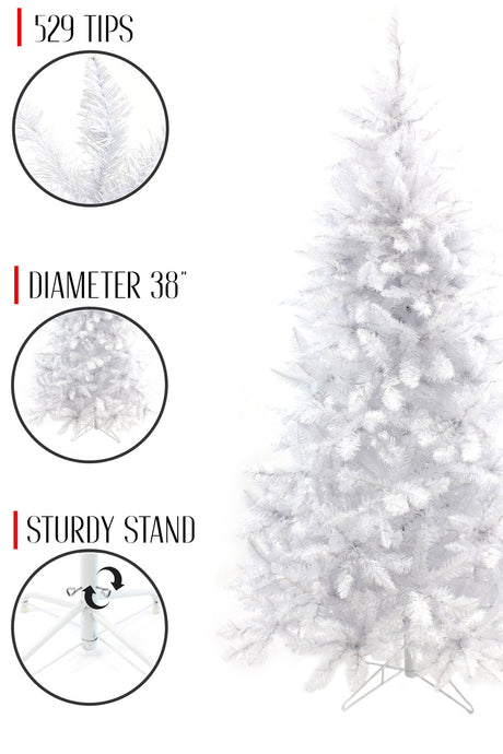 White Spruce Tree with Metal Stand
