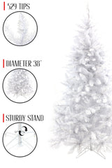 White Spruce Tree with Metal Stand