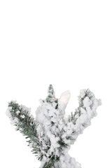 6' Prelit Snow Flocked Natural Alpine Tree