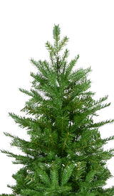 9' TREE, 1673 TIPS, METAL STAND, 58" DIA