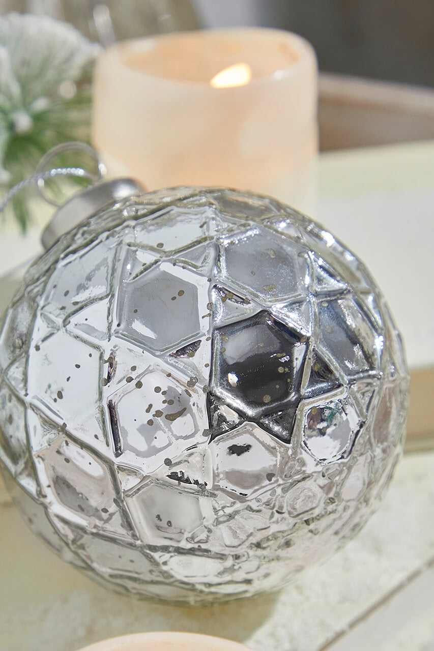 4" North Star Mercury Glass Ornament