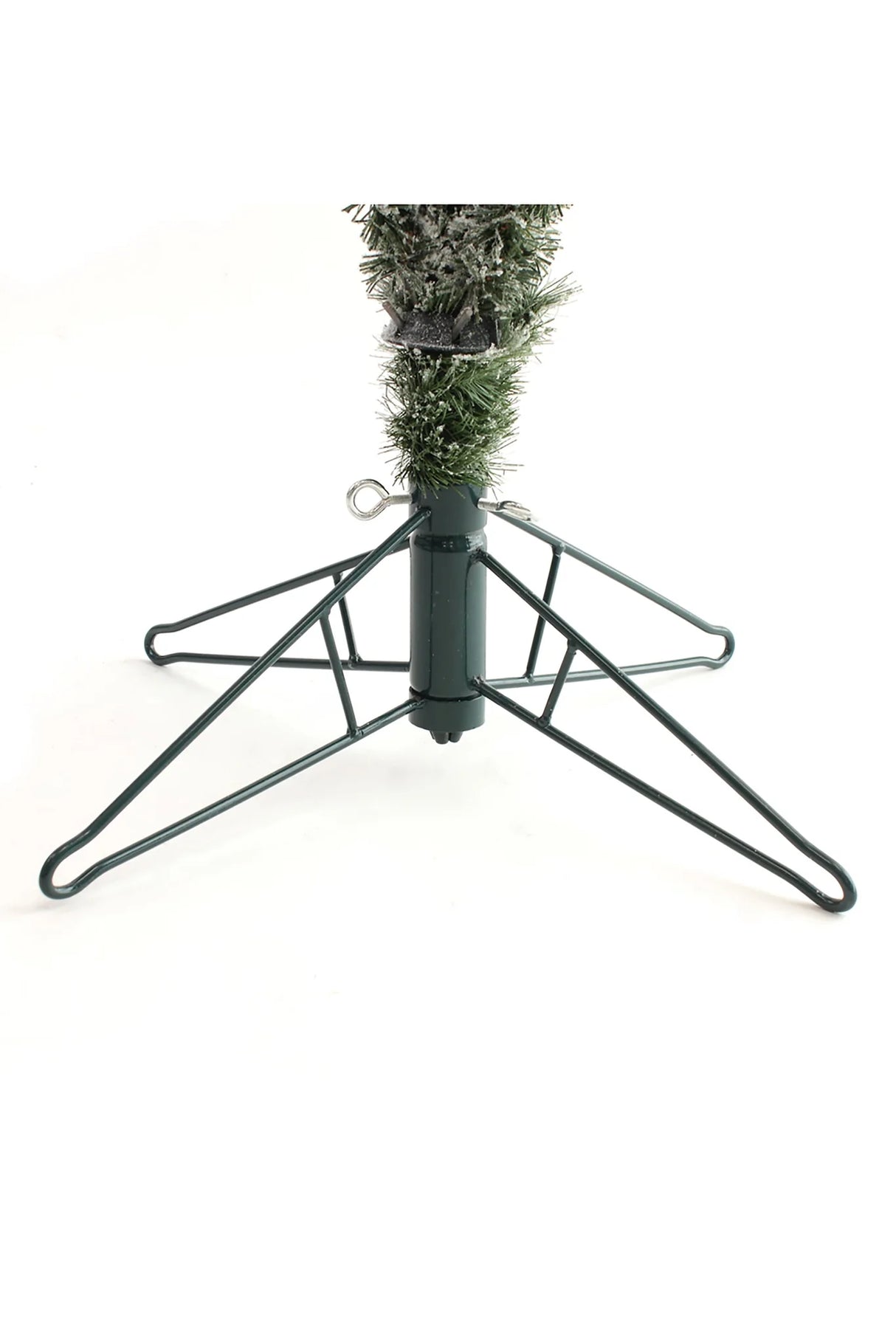 Prelit Slim Snow Flocked Christmas Tree with Warm White Lights