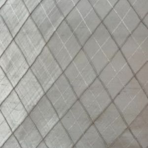 Piandre Silk Fabric - Solid Diamond Geometric, 54" Width (1 Yard)