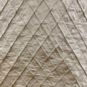 Piandre Silk Fabric - Solid Diamond Geometric, 54" Width (1 Yard)