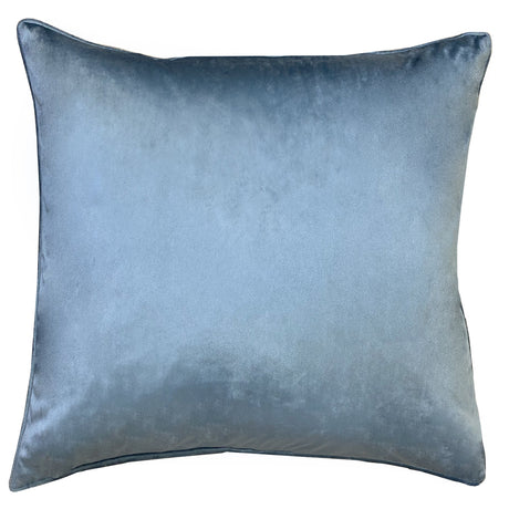 Beatrice Decorative Throw Pillows - Damask Cut Velvet Fabric, Gold/Royal, 24" X 24" (1 Pillow)