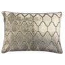 Alaya Moorish Cut Velvet Fabric - Geometric Medallion Pattern, Sky, Silver, Gold, 18"H X 26"W (1 Set)