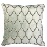 Alaya Moorish Cut Velvet Pillow - Geometric Pattern, 24" X 24" (1 Pillow)