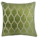 Alaya Moorish Cut Velvet Pillow - Geometric Pattern, 23" X 23" (1 Piece)