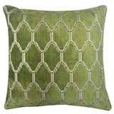 Alaya Moorish Cut Velvet Pillow - Geometric Pattern, 23" X 23" (1 Piece)