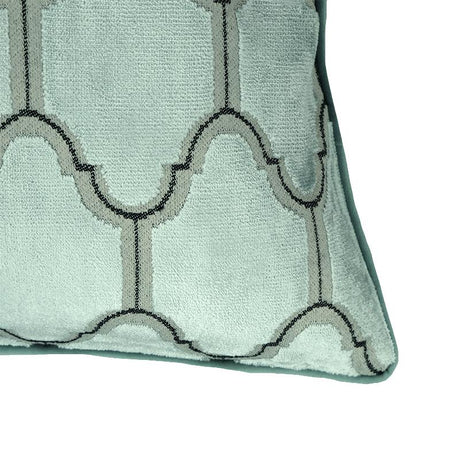 Alaya Moorish Cut Velvet Pillow - Geometric Pattern, 24" X 24" (1 Pillow)