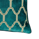 Alaya Moorish Cut Velvet Pillow - Geometric Pattern, 23" X 23" (1 Piece)